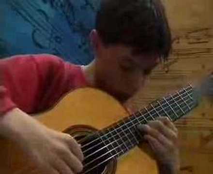 12歳での演奏　G.ビアンコが弾くタレガの『マリア』
