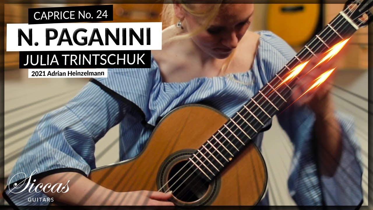 ジュリア・トリンチュクが弾くパガニーニの『カプリス No24』 – ギター動画